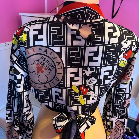 Fendi Women's Black Graphic Jacket - Picture 2 of 6